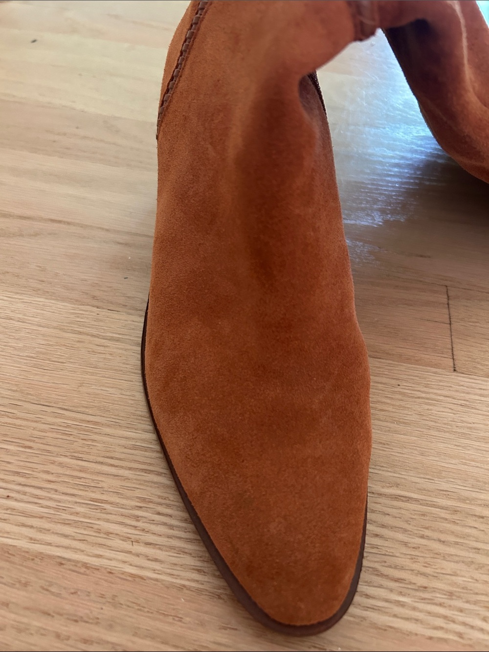 Vince Camuto Over-the-Knee Suede Kaleeca Boots in Cognac - Picture 10 of 12